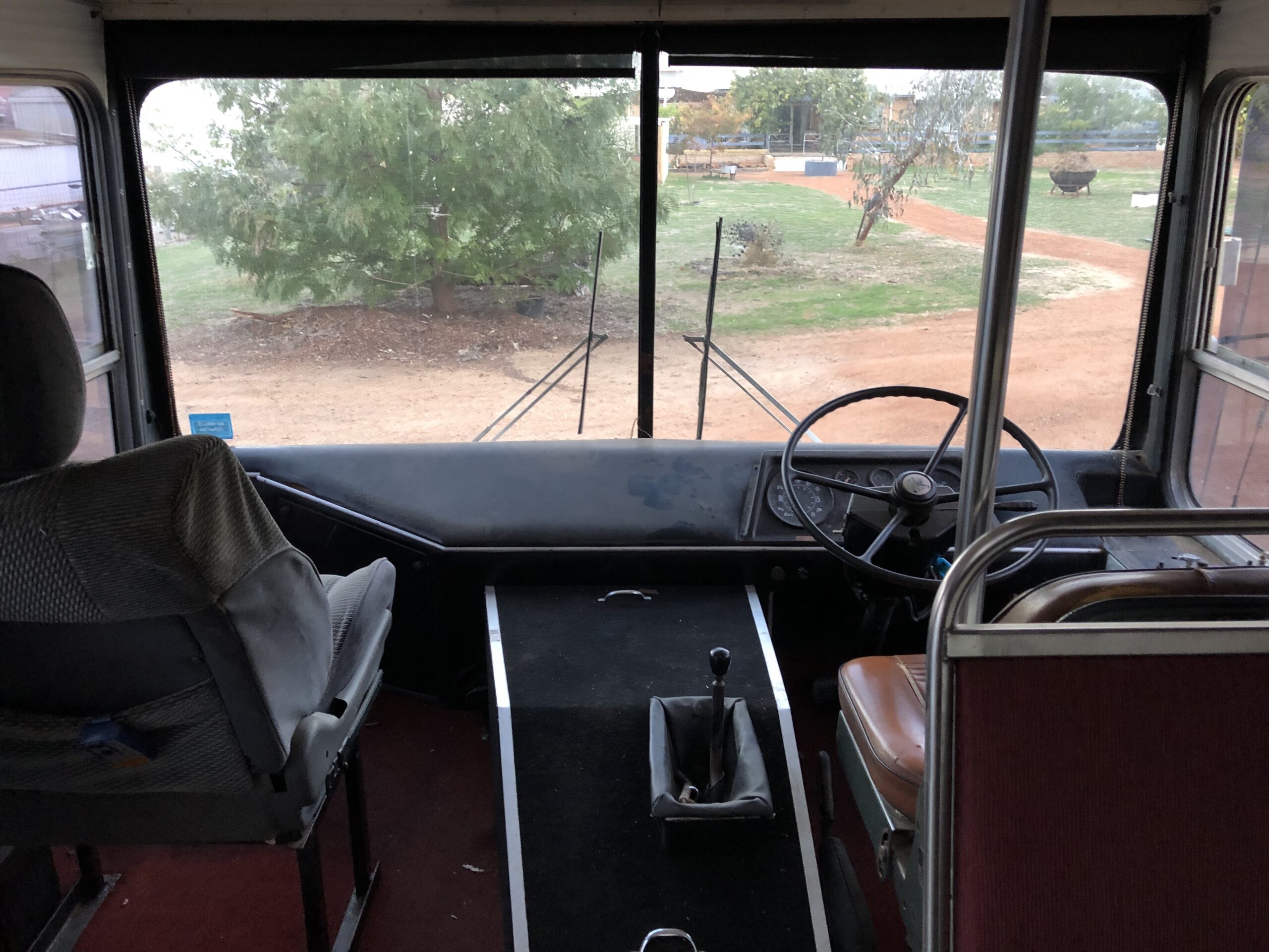 Looking out of a bedford